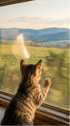 Cat at window